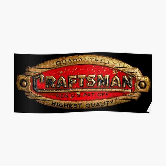 Discover Craftsman Vintage Tools USA Premium Matte Vertical Poster