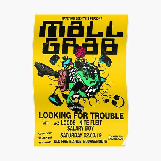 Discover Mall Grab Event Poster Premium Matte Vertical Poster