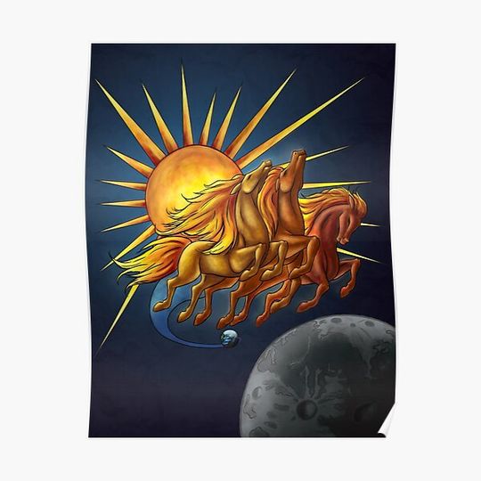 Discover Apollo 13 Mission Patch Illustration Premium Matte Vertical Poster