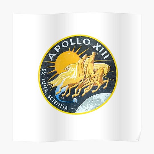 Discover apollo 13 vitage logo, nasa Premium Matte Vertical Poster