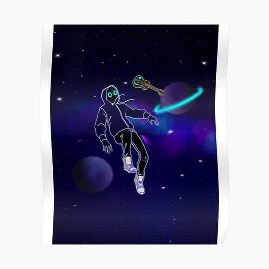 Discover boywithuke Space art Premium Matte Vertical Poster
