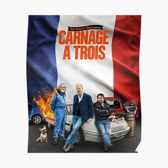 Discover The grand tour, Carnage a trois Premium Matte Vertical Poster