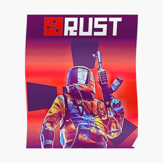 Discover Rust Game Poster Premium Matte Vertical Poster
