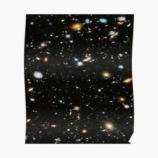Discover hubble ultra deep field Premium Matte Vertical Poster