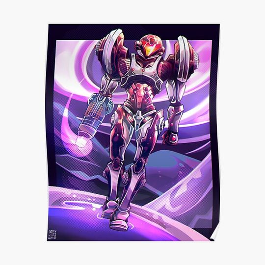 Discover Dark Suit Samus Premium Matte Vertical Poster
