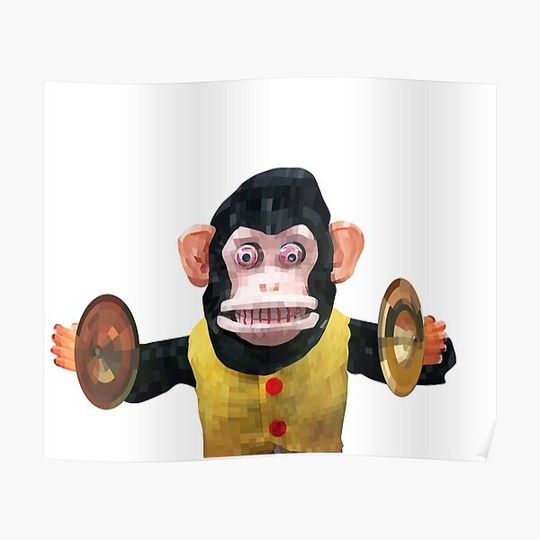 Discover Toy Monkey With Cymbals Premium Matte Vertical Poster