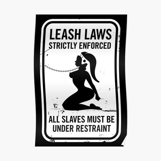 Discover Leash Laws Strictly Enforced - twi'lek version Premium Matte Vertical Poster