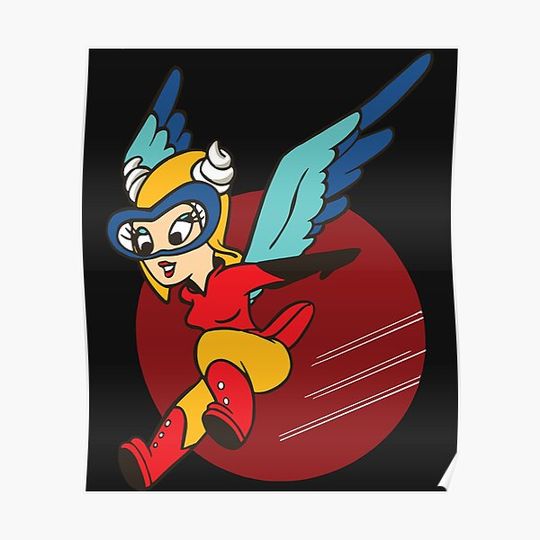 Discover Women Airforce Service Pilots Patch Fifinella WASP Women Airforce Service Pilots Patch Premium Matte Vertical Poster