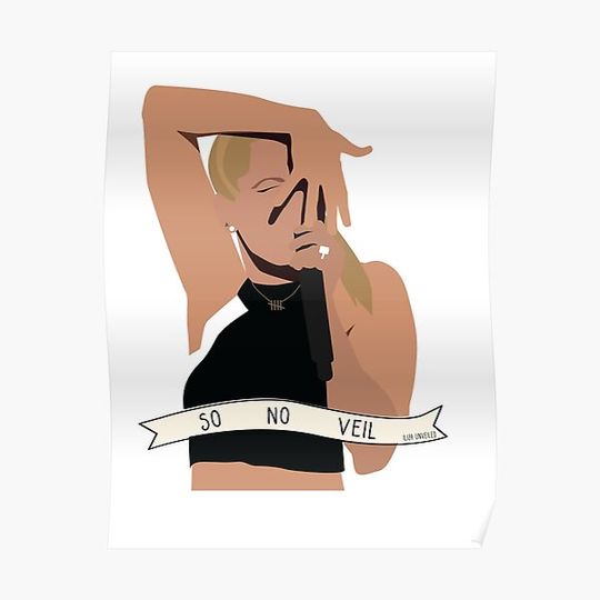 Discover ILIZA so no veil Premium Matte Vertical Poster