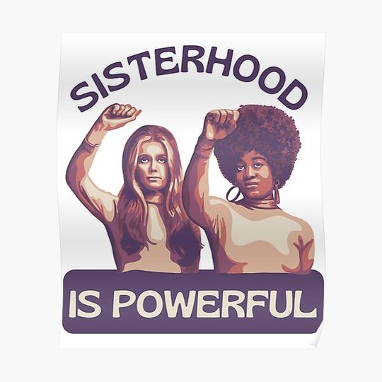 Discover Gloria Steinem and Angela Davis Portrait Premium Matte Vertical Poster