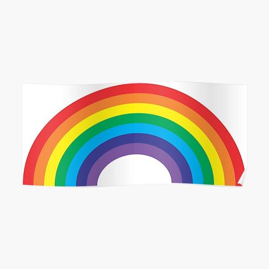 Discover Seven Color Rainbow Premium Matte Vertical Poster