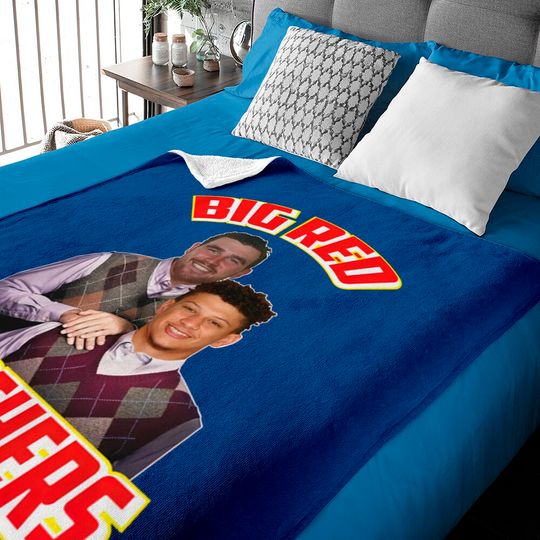 Discover Big Red Brothers ( Mahomes and Kelce ) Baby Blankets