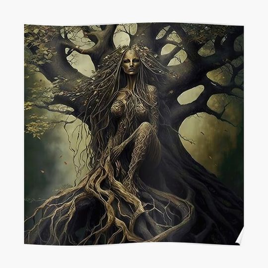 Discover Tree Goddess Series, Dryad, Conviction Premium Matte Vertical Poster