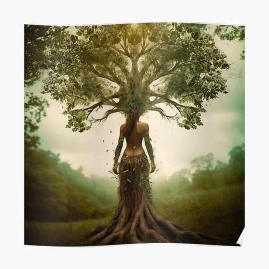 Discover Tree Goddess Series, Dryad, Souliage Premium Matte Vertical Poster
