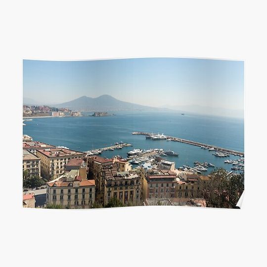 Discover Naples - Italy Premium Matte Vertical Poster