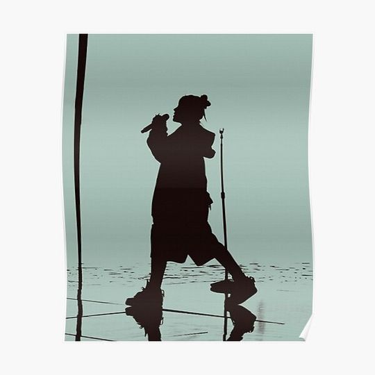 Discover BILLIE;EILISH SILHOUETTE POSTER Premium Matte Vertical Poster