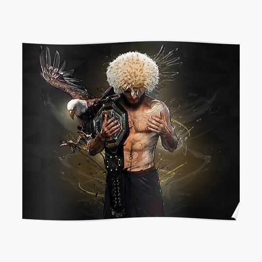 Discover Art Khabib Nurmagomedov Wallpaper Premium Matte Vertical Poster