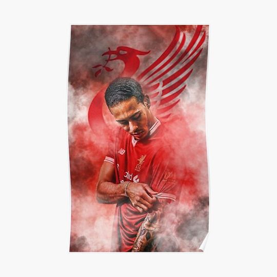 Discover Virgil van Dijk Art Posters Premium Matte Vertical Poster