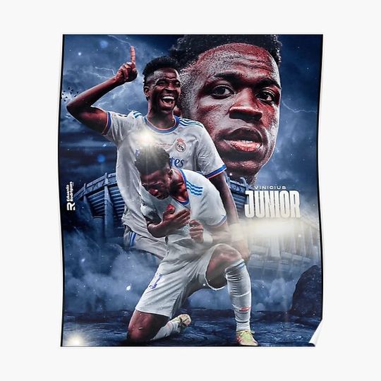 Discover Wallpaper Vinicius jr Premium Matte Vertical Poster