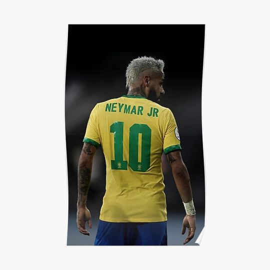 Discover Wallpaper Neymar Jr Art Premium Matte Vertical Poster