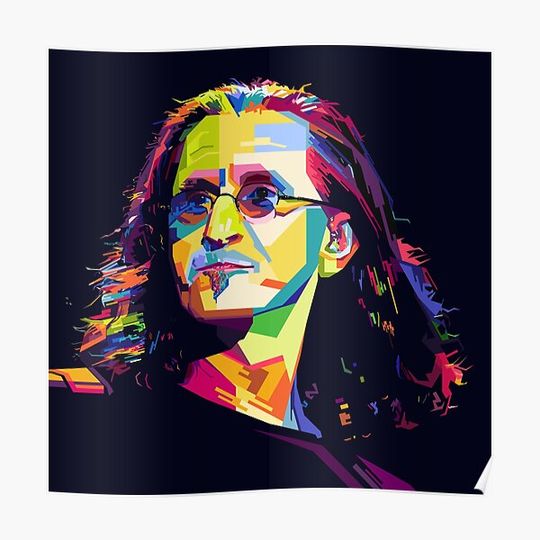Discover Geddy Lee Style WPAP Premium Matte Vertical Poster