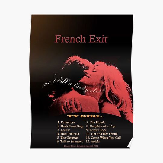 Discover French Exit Tracklist Premium Matte Vertical Poster