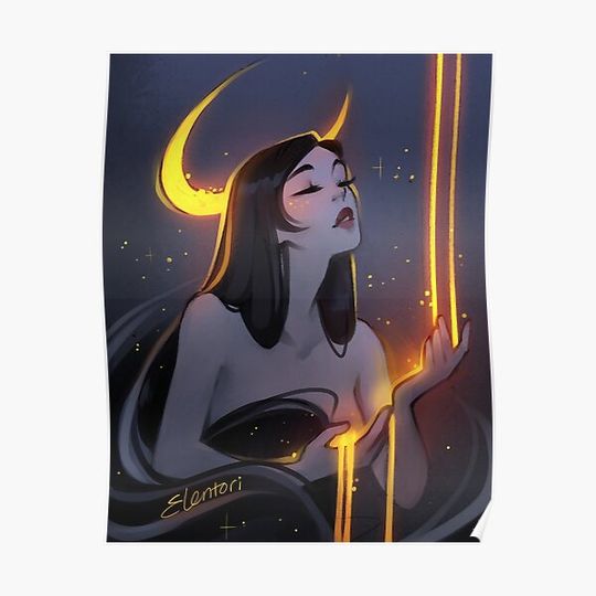 Discover when the Moon met the Sun Premium Matte Vertical Poster