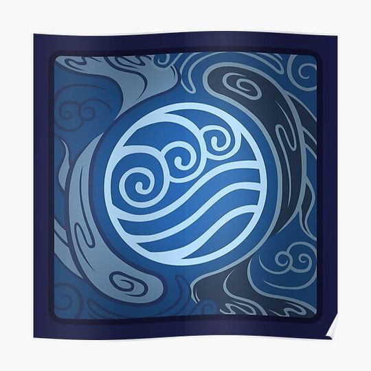 Discover Water Tribe Emblem/Insignia Premium Matte Vertical Poster