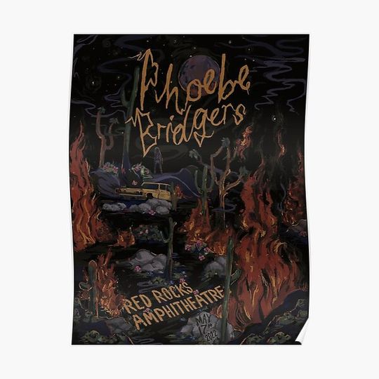 Discover Red Rocks Show – Phoebe Bridgers Premium Matte Vertical Poster