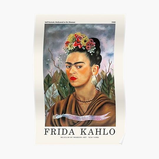Discover Kahlo Exhibition Poster Premium Matte Vertical Poster
