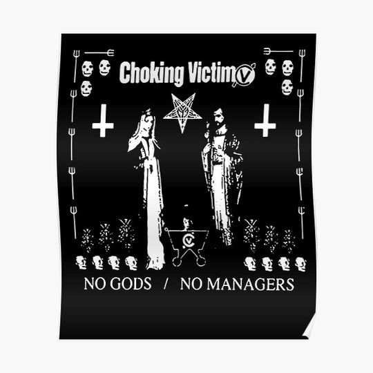 Discover Choking Victim the punk rock vintage art Premium Matte Vertical Poster