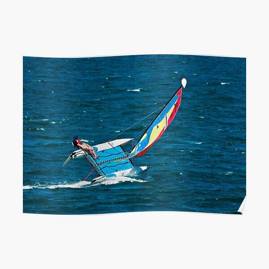 Discover Hobie Cat on the Edge Premium Matte Vertical Poster