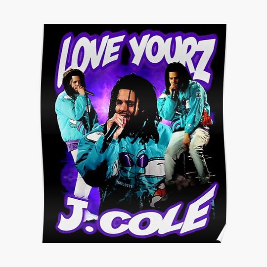 Discover Love Yourz J.Cole Vintage Premium Matte Vertical Poster