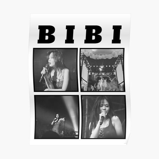 Discover Bibi Concert Poster (White Version) Premium Matte Vertical Poster