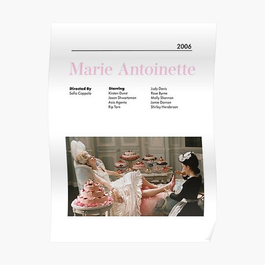 Discover Marie Antoinette Alternative Movie Poster Sofia Coppola Premium Matte Vertical Poster