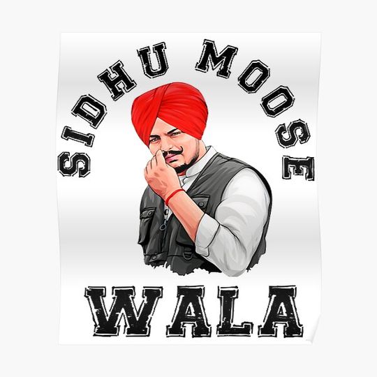 Discover Sidhu moose wala Premium Matte Vertical Poster