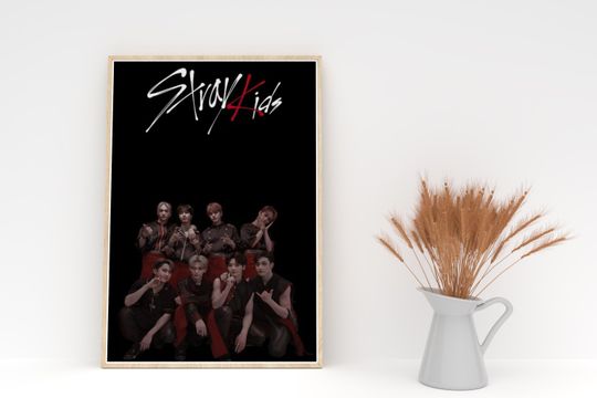 Discover Stray Kids Signed KPOP Photo Poster - SKZ Band Album Poster