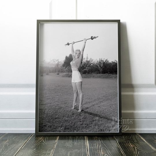 Discover Marilyn Monroe At The Gym Marilyn Poster