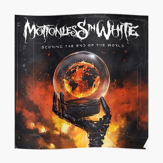 Discover Motionless in White cangkir Scoring the End of the World Premium Matte Vertical Poster