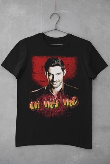 Discover Lucifer Morningstar LUX club devil Tom Ellis fan art Unisex Tee Shirt for Tom Ellis fans