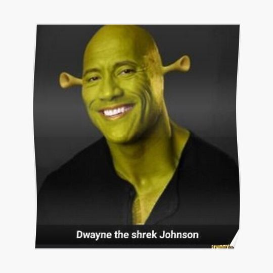 Discover dwayne the shrek johnson Premium Matte Vertical Poster