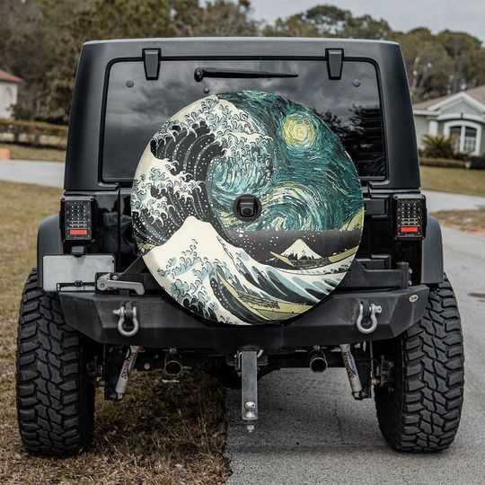 Discover The Great Wave Spare Tire Cover