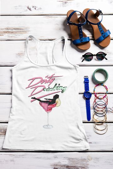 Discover Funny Drinking Patrick Swayze Romantic movie Women's Racerback Tank Top