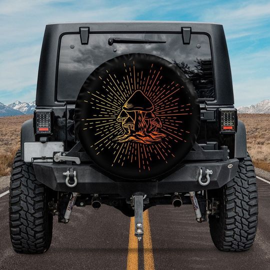 Discover Wild Mushroom Spare Tire Cover