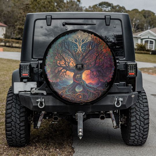 Discover Tree Of Life Meditation Spare Tire Cover