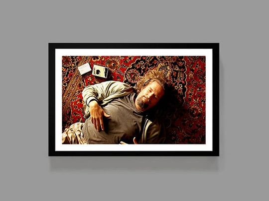 Discover The Big Lebowski Movie Poster - The Dude Art Print for Home Decor