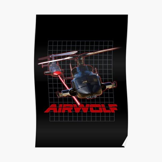 Discover Airwolf Premium Matte Vertical Poster