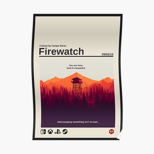 Discover Firewatch Poster Premium Matte Vertical Poster