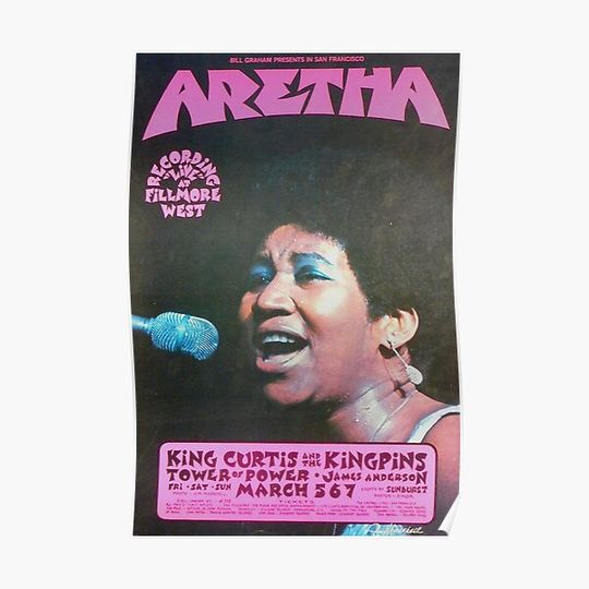Discover Aretha Franklin Premium Matte Vertical Poster