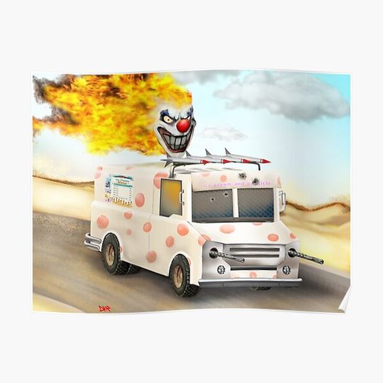 Discover Twisted metal sweet tooth Premium Matte Vertical Poster